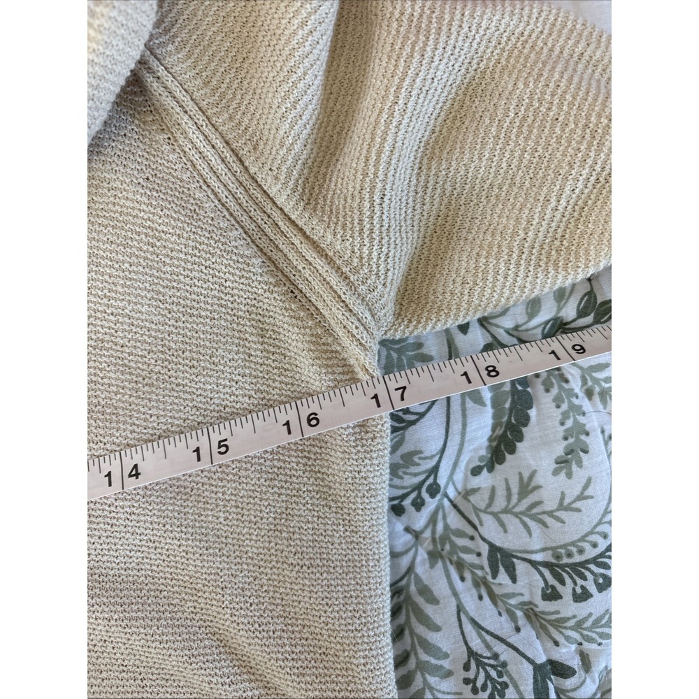 Free People Medium Ivory Criss Cross Long Sleeve Pullover Sweater Tunic - Picture 6 of 7